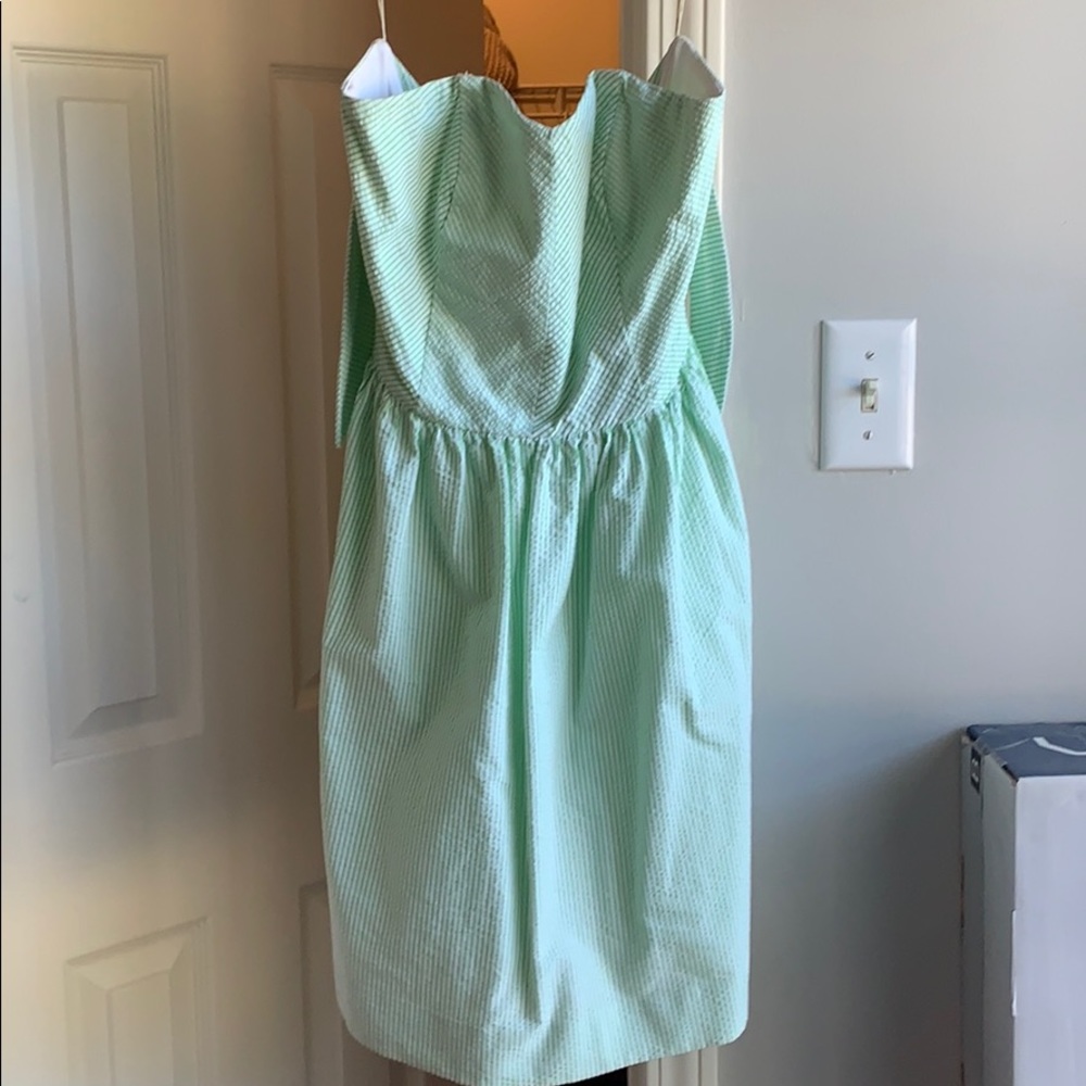 Lilly Pulitzer tie back strapless dress